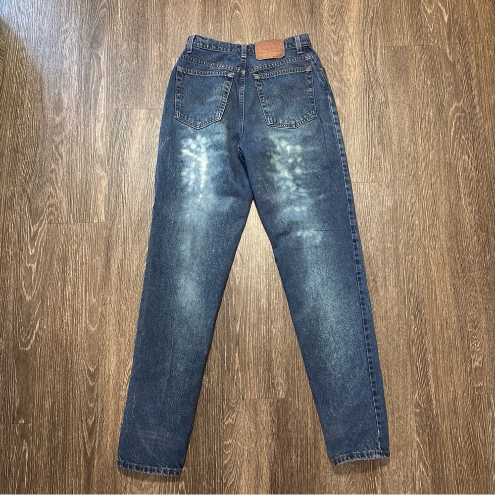 Levi’s Vintage 90s 512 Slim Fit Tapered Leg Size 11 Long Made In USA (26x32) - Picture 4 of 8